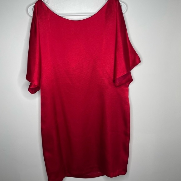 Aidan by Aidan Mattox Satin Cold Shoulder Mini Dress - Picture 7 of 13